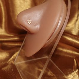 Geometric Triangle Gems Nose Stud Piercing Jewelry