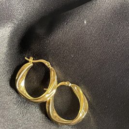 Women's Classic Polished Gold Tone Hoop Earrings Jewelry for All Occasions