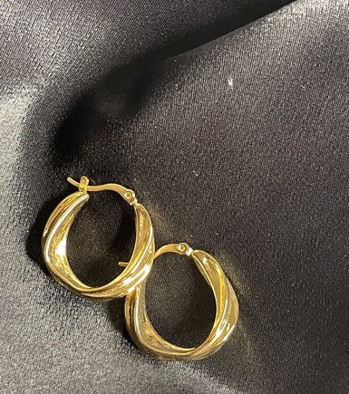 Women's Classic Polished Gold Tone Hoop Earrings Jewelry for All Occasions