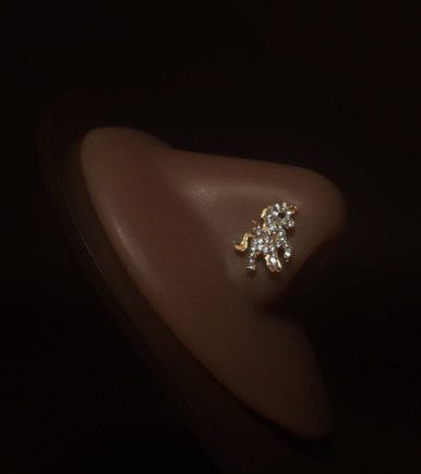 Pony Nose Stud Ring Piercing Jewelry