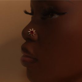 Skittles Handmade Flower Gem Nose Stud Piercing Jewelry