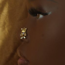 Robot Gem Nose Stud Piercing Jewelry