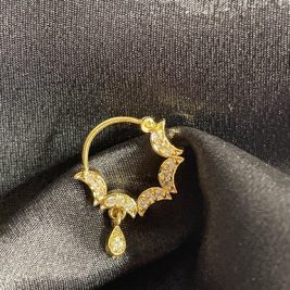 Six Moon Nose Hoop Piercing Jewelry