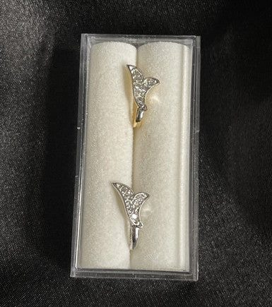 Surgical Steel Cubic Zircon Nose Clip On Jewelry