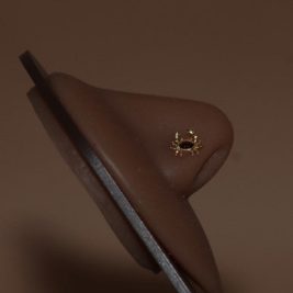 Sebastian Crab Gem Nose Stud Ring Piercing Jewelry