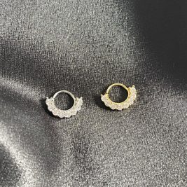 Gems Gold Silver Clicker Septum Ring