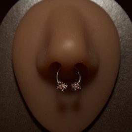 Rocket Septum Nose Clicker Ring Body Piercing Jewelry
