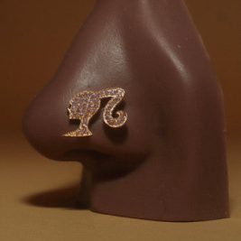 Material  Doll CZ Gemstones Nose Stud Piercing Jewelry