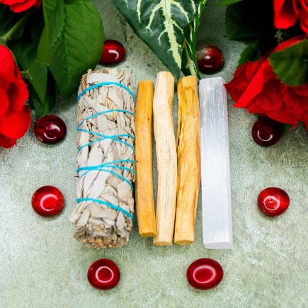 Sage, Palo Santo, & Selenite Bundle