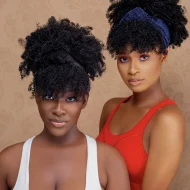 Pineapple Headband Wig – 4A Kinky Curly Hair