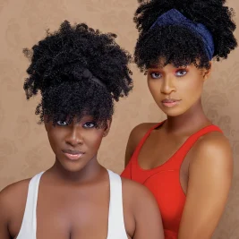 Pineapple Headband Wig – 4A Kinky Curly Hair