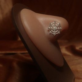 Charlotte's Web Nose Stud Ring Piercing Jewelry