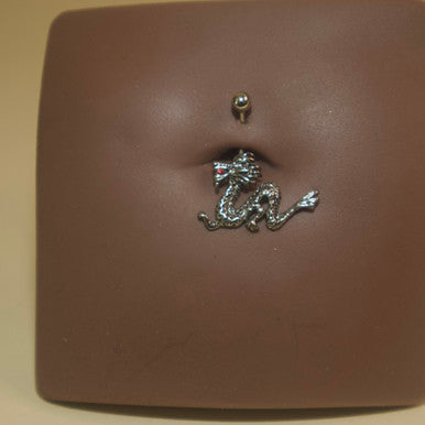 Steel  Dragon Navel Belly Button Ring  Jewelry