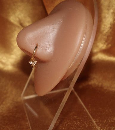 DragonFly Dangle Clip On Nose Cuff