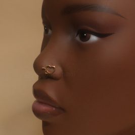 Bad Gyal Mini Heart Nose Stud Piercing