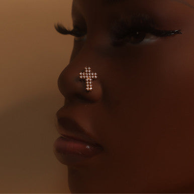 Holy Cubic Zirconia Nose Stud Piercing Jewelry