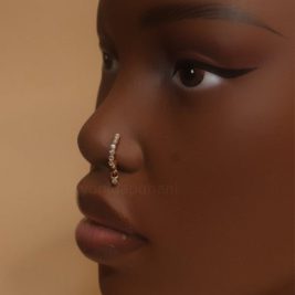 Anastasia 2.0 Cubic Zirconia Nose Hoop Piercing