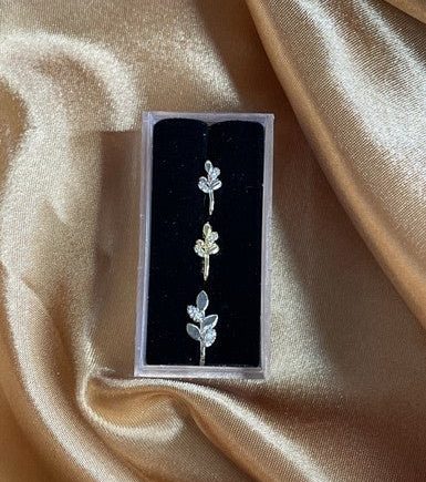 Flower Nose Cuff Clip on Non-Piercing Jewelry