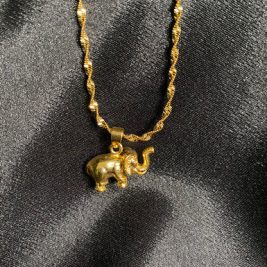 Luck Symbol Elephant Necklace Pendant Jewelry Gift