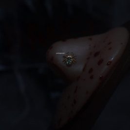 Spider Gem Nose Stud Ring Piercing Jewelry