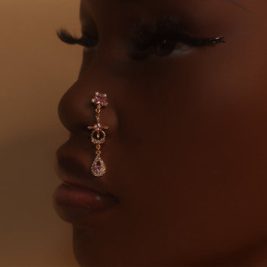 Maluhia Dangle Gems Nose Stud Piercing Jewelry