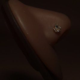 Beatrix Gems Nose Stud Ring Piercing