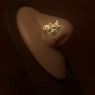 Stainless Steel Black Girl Nose Cuff