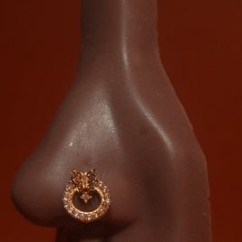 Butterfly Cubic Zirconia Nose Stud Piercing