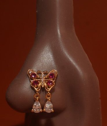 Butterfly Effect Gem Nose Stud Piercing