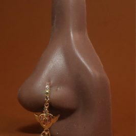 Crush Dangle Heart Gem Wings Nose Hoop