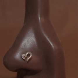 Rich Heart Energy Cubic Zirconia Nose Stud