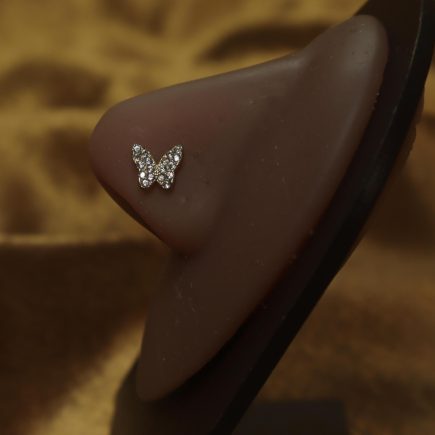 Charming Butterfly Detail Nose Stud