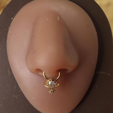 Cosmic Charm: Orbit Moon and Dangle Star Septum