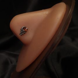Crescent Moon Drip Delight Nose Stud
