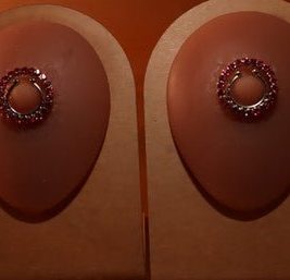 Cubic Zircon Gems Nipple Non-Piercing Jewelry