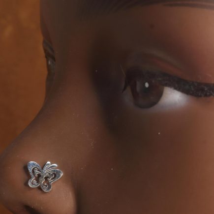 Cute Dainty Butterfly Nose Stud Piercing