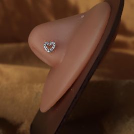 Cute Tiny Heart Nose Stud