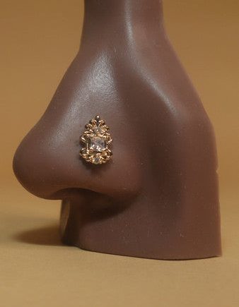 Cubic Zircon Gem Magnetic Nose Stud Piercing Jewelry