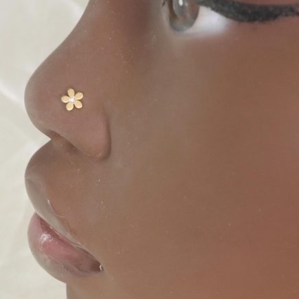 Dainty Cute Small Flower Nose Stud Piercing