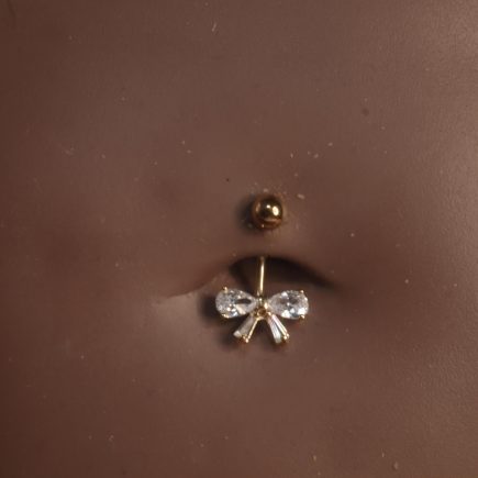 Dainty New Big Bow Navel Piercing