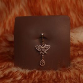 Dangle Butterfly Clip-On Belly button Non Piercing Jewelry