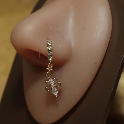 Dangle Charm Nose Hoop