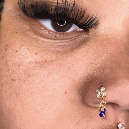 Dangling Colorful Two Balls Nose Hoop Jewelry