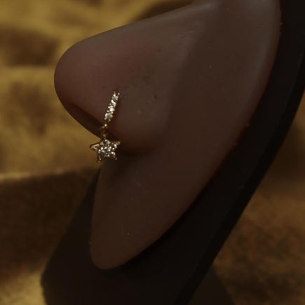 Dazzling Celestial Star Nose Hoop