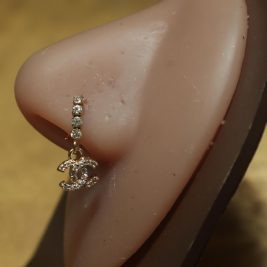 Double CC Nose Hoop