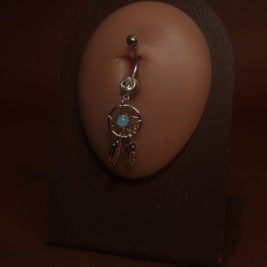 Dangling Dream Catcher Navel Belly Button Ring