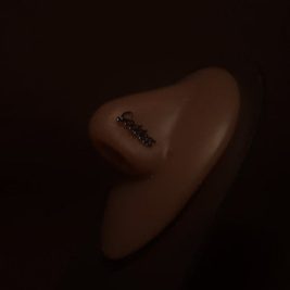 Goddess Letter Nose Stud  Jewelry