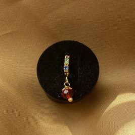 Naomi Dangle Gem Nose Hoop Piercing Jewelry