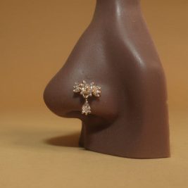 Dangle Cubic Zircon Gem Magnetic Nose Stud Jewelry