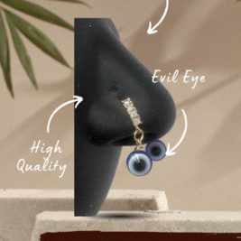 Evil Eye Nose Hoop Ring Piercing Jewelry
